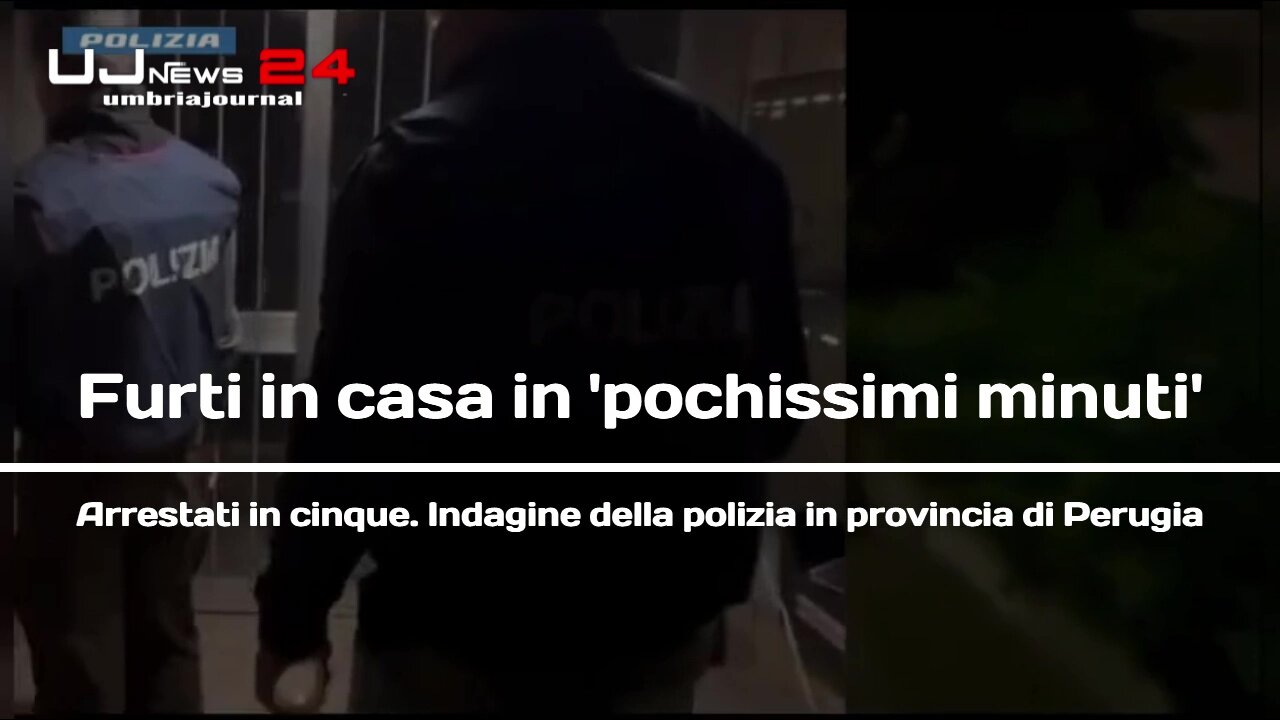 Furti in casa in 'pochissimi minuti' Arrestati in cinque
