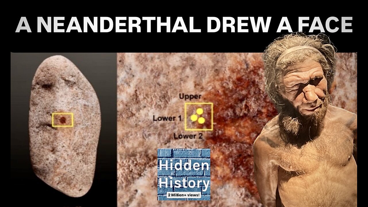Oldest known human fingerprint points to Neanderthals making art - in the form of a face