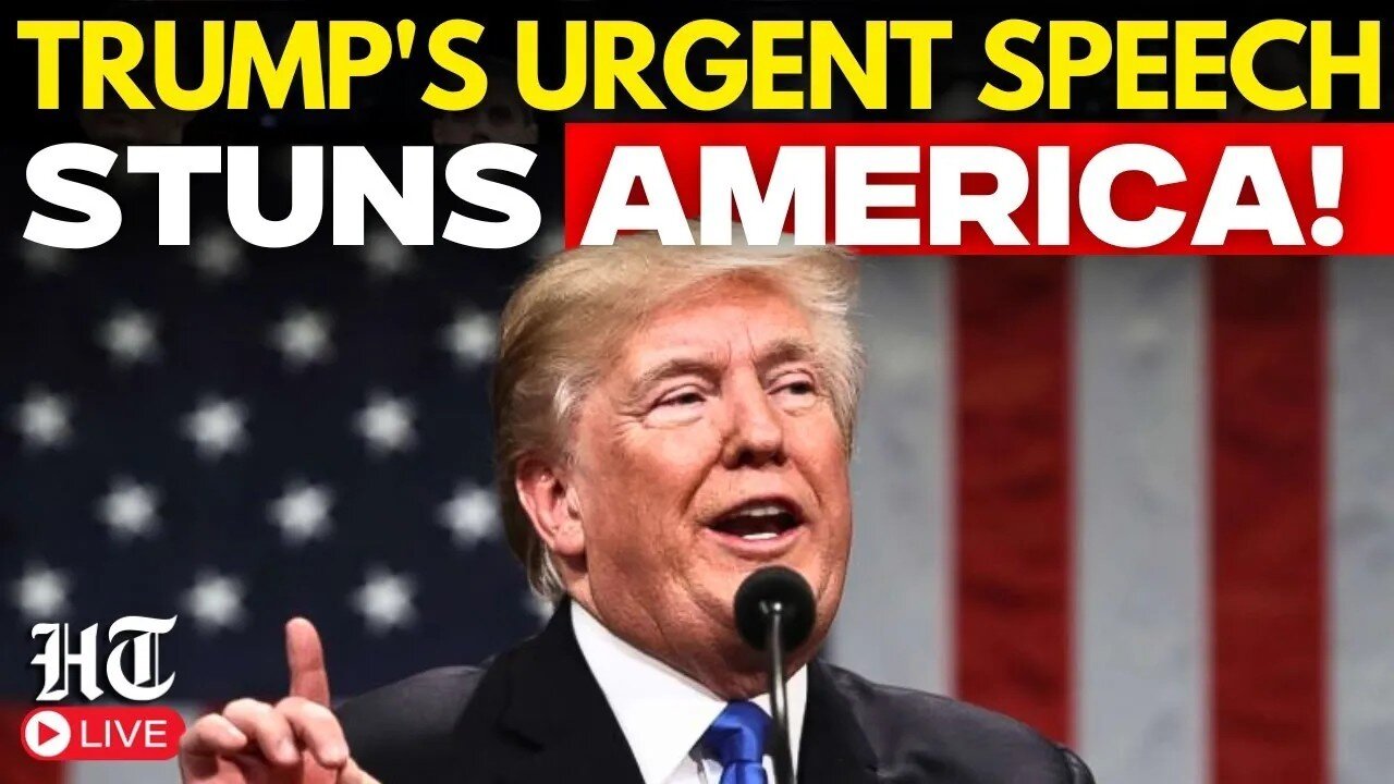 Donald Trump LIVE: Emergency Speech Stuns America | Trump's URGENT Address Shocks World | US News