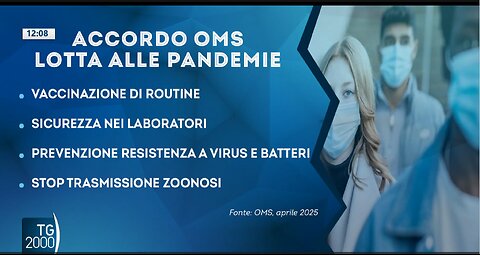 NOTIZIE DAL MONDO Accordo storico tra i Paesi OMS per prevenire le future plandemie,quindi è lo stesso trattato plandemico approvato dagli stati membri OMS che ammette l'esistenza dei biolaboratori dove fanno esperimenti sui virus e batteri.ottimo