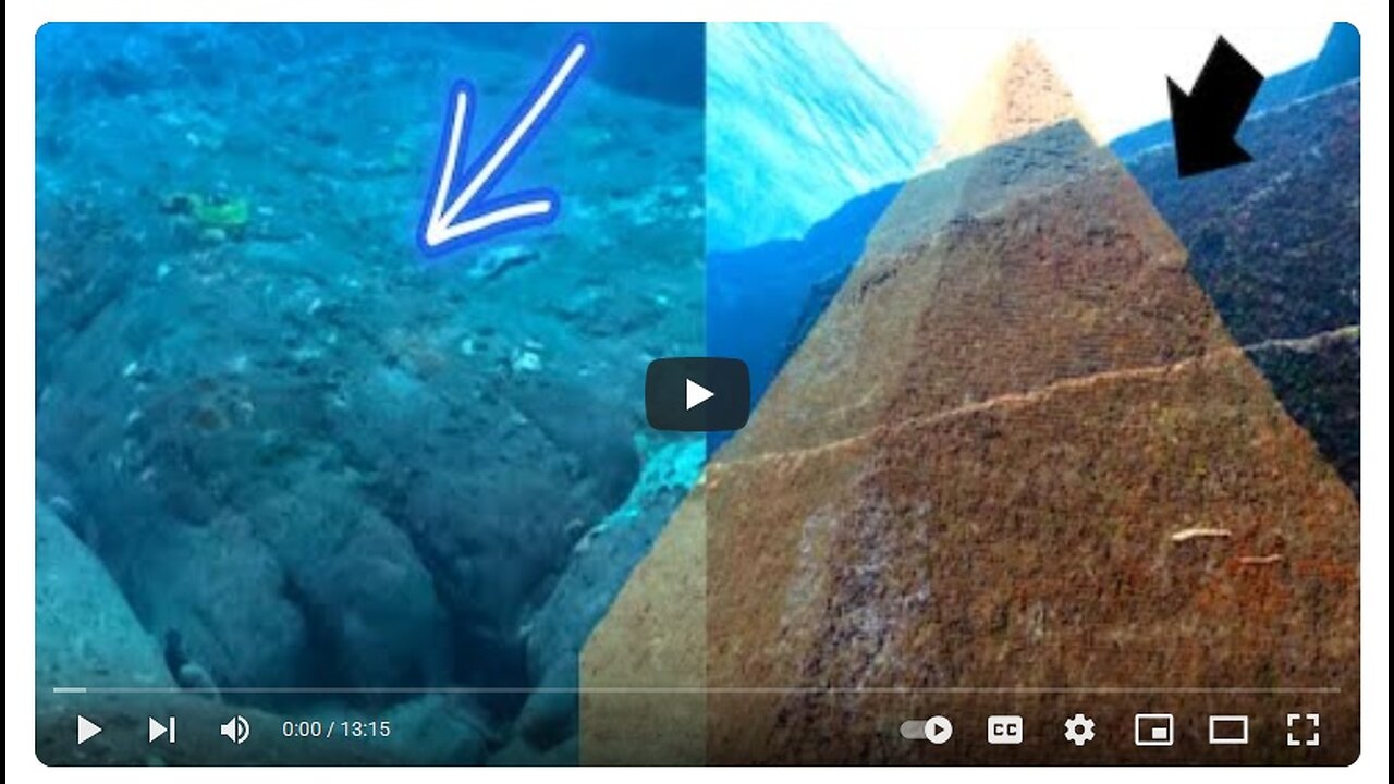Is this the GIANT that built this MASSIVE underwater Pyramid! It's HUGE!