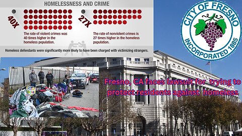 The city of Fresno faces lawsuit for trying to protect their residents from homeless criminals