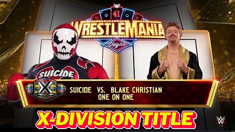 WWE 2k25 Suicide vs Blake Christian XDivisionTitle