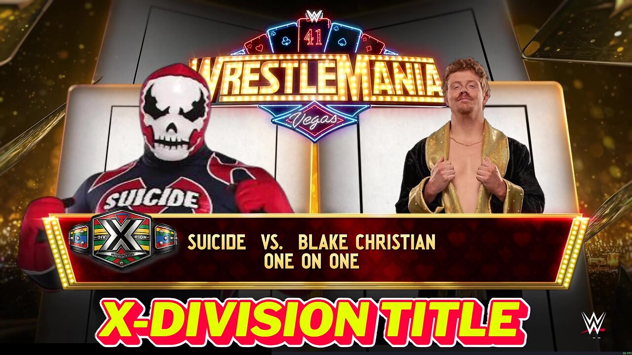 WWE 2k25 Suicide(c) vs Blake Christian XDivisionTitle