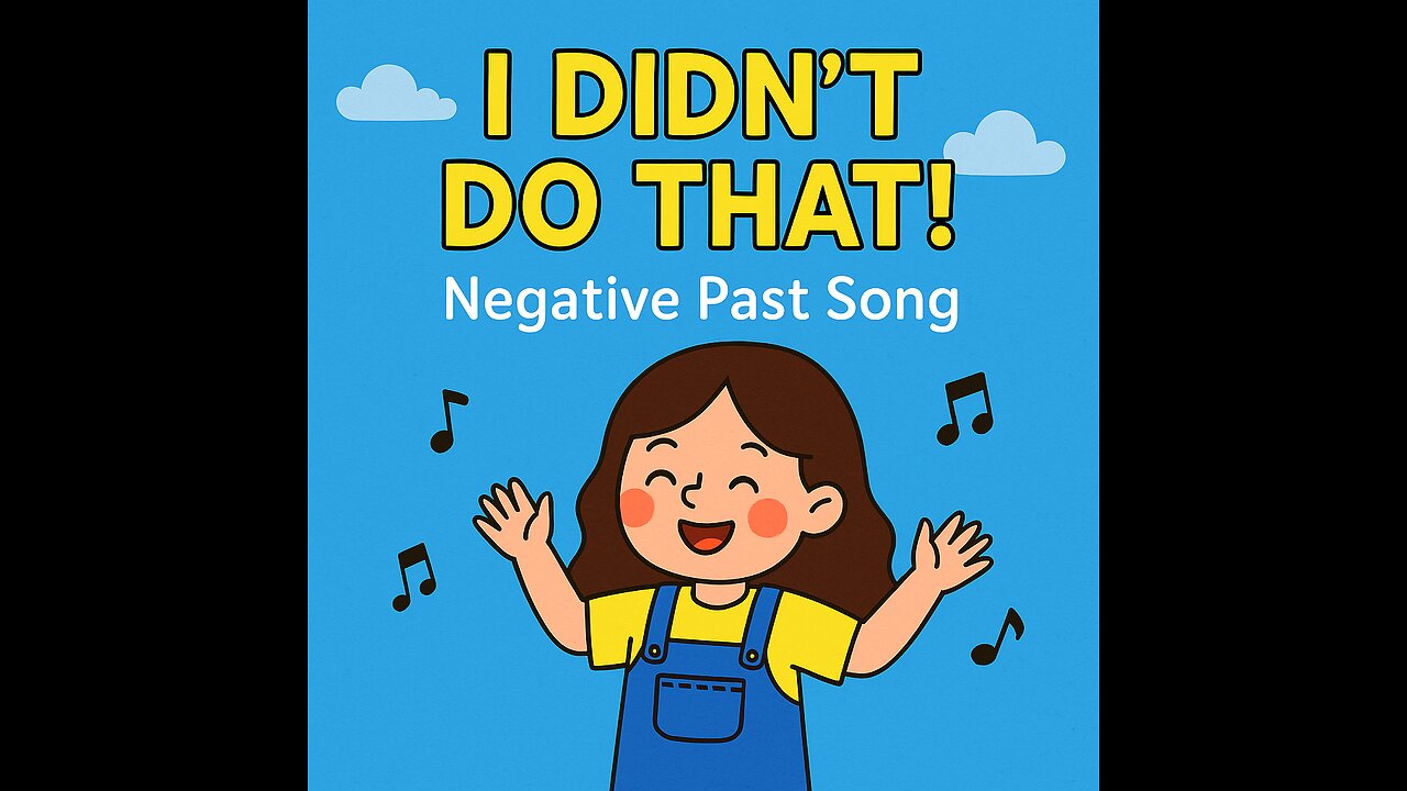 🎶 I Didn’t Do That! – Simple Past Negative Song for Kids | A1–A2 English | Created with AI
