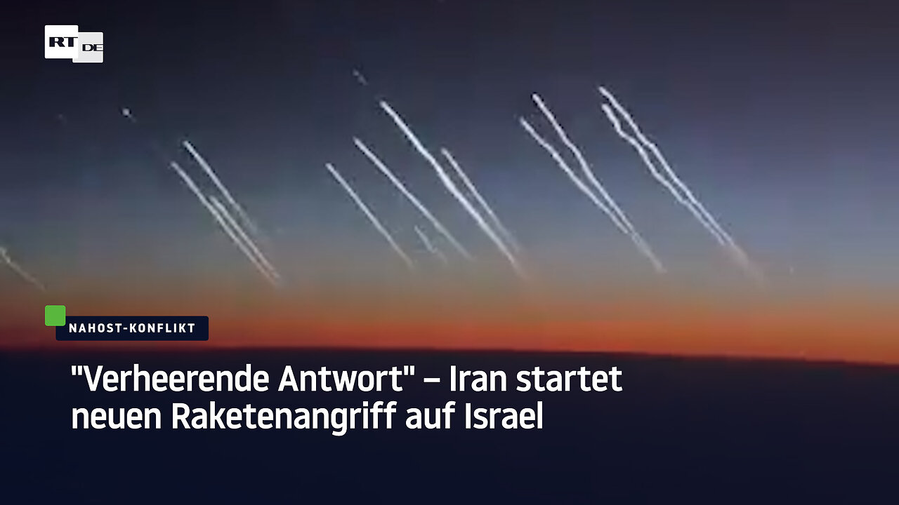 Verheerende Antwort – Iran startet neuen Raketenangriff auf Israel