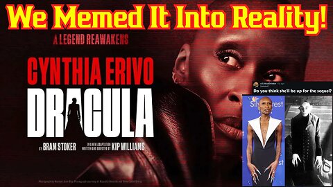 They Made The Meme REAL! Wicked Star Cynthis Erivo To Star As Dracula In New Bram Stroker Adaptation