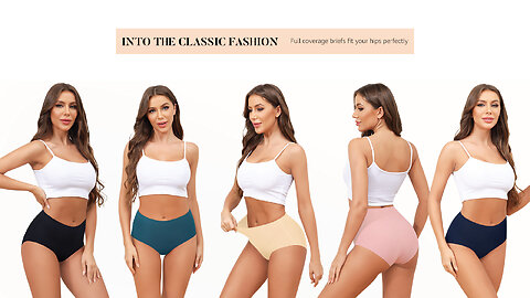 6 Pack Womens High Waist Seamless Underwear Full Coverage Breifs No Show Ladies Panties [S-XXL].