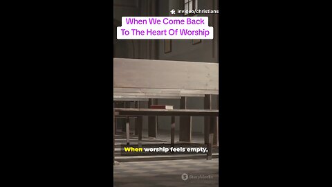 When We Come Back To The Heart Of Worship