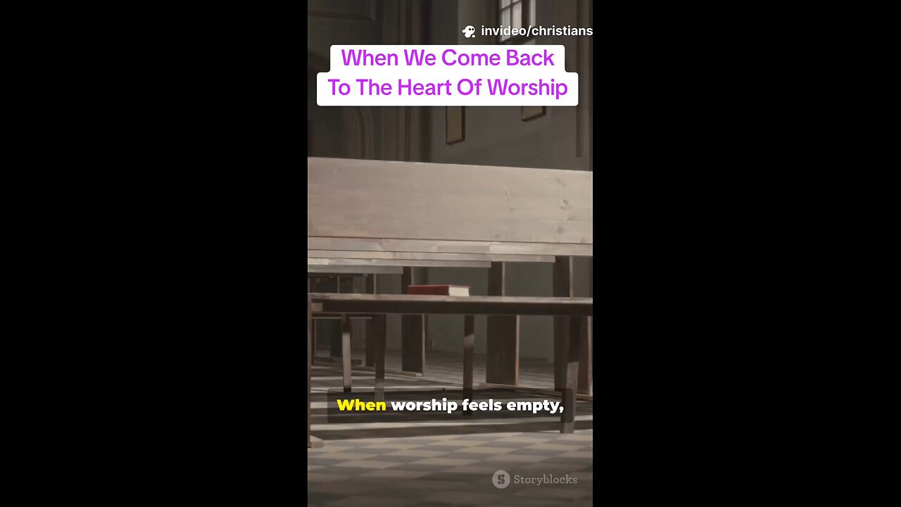 When We Come Back To The Heart Of Worship