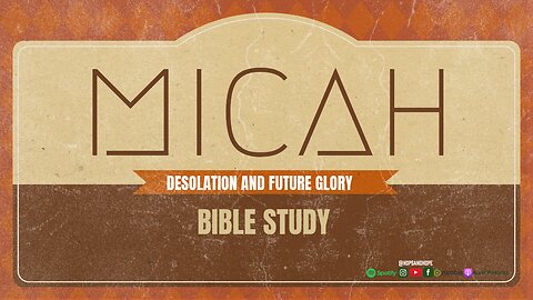 Micah (Old Testament Bible Study)