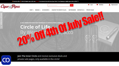 CigarAndPipes 4th Sale Savings 