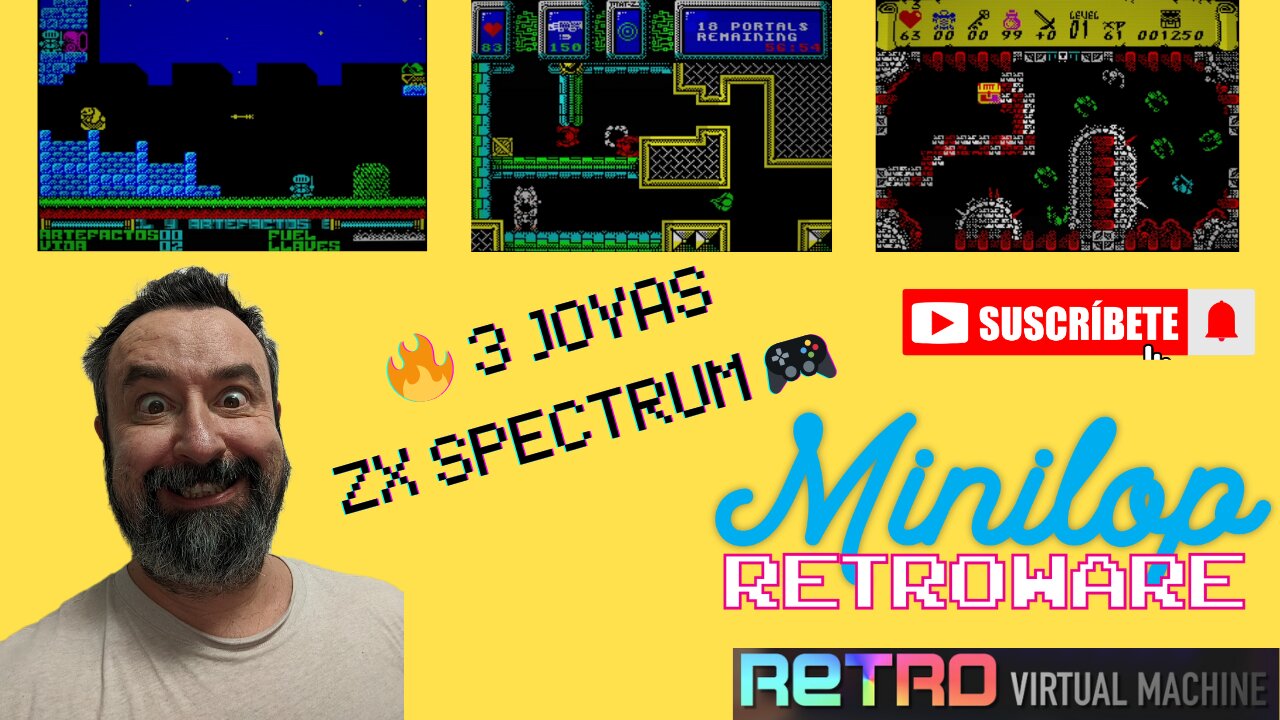 🎮 Probando 3 Joyas Homebrew de ZX Spectrum 🕹️ | Minilop Retroware