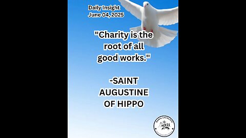 Daily Insight June 04, 2025 #faith #Saints #Insight