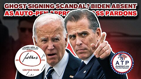 GHOST SIGNING SCANDAL? BIDEN ABSENT AS AUTO-PEN APPROVES MASS PARDONS
