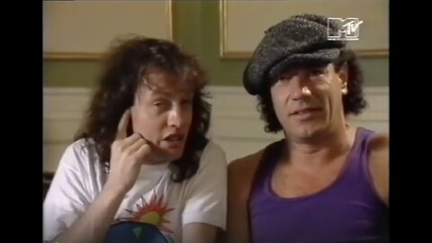 AC/DC - interview for Headbangers Ball 1991