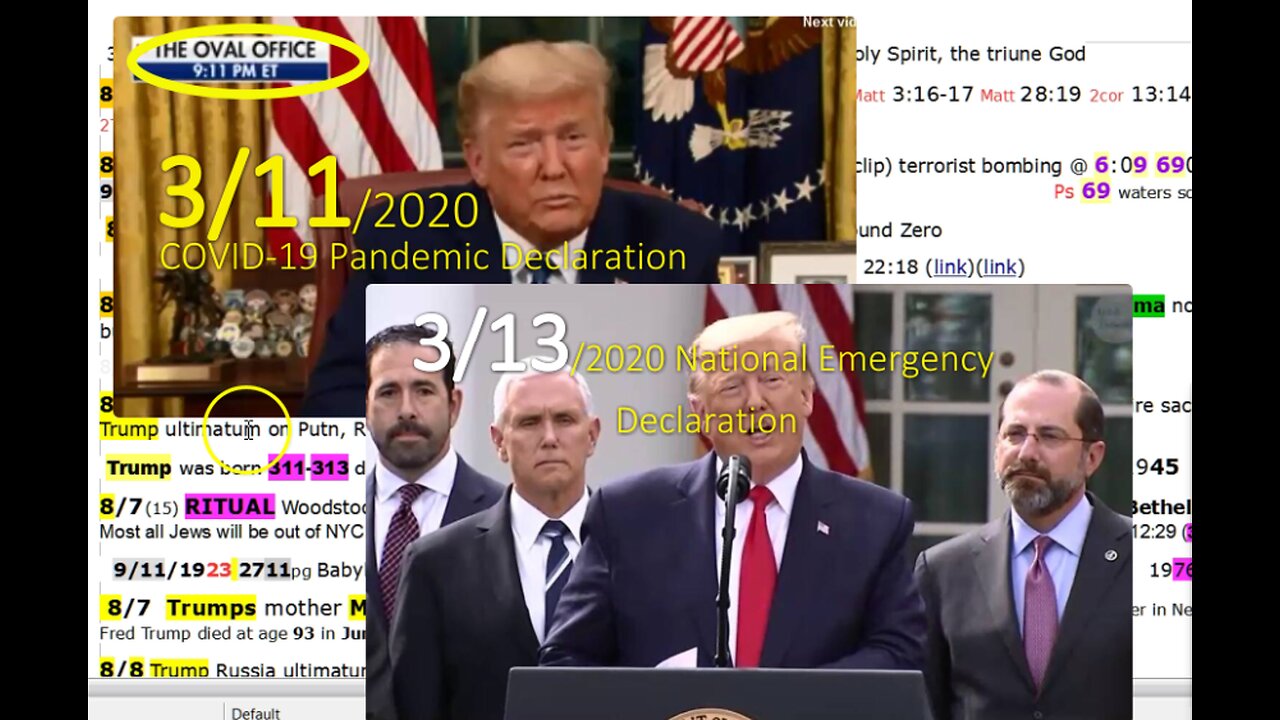 8/4/2020 6:09 6901-911. Obama 64. Psalms 23,46,69. One God. Golden Calfs. Bethel. NYC. 8/6-9