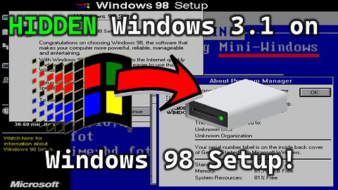 Installing Windows 98 Installer!