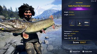 Legendary Fish Kalle Paul the Dominator COTW The Angler Trollspret Nature Reserve 6 November 2025