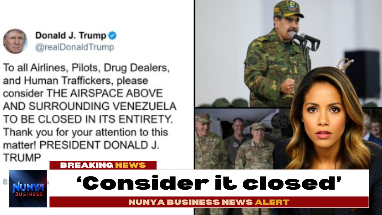 Trump Locks Venezuela Airspace