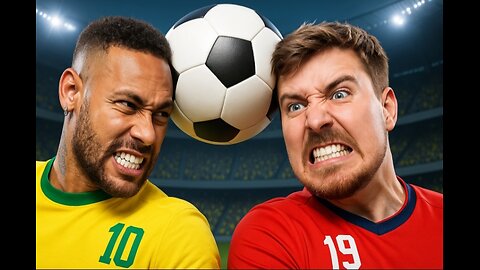 ⚽ "MrBeast Vs Football Legend – Headbutt Challenge 🔥"