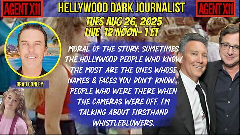 AGENT X11: EP 289: BRAD CONLEY: HELLYWOOD DARK JOURNALIST