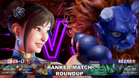 Kuya Kalbo SF6 Ranked Match Roundup. Chun Li Master Rank [Hori Fight Stick]
