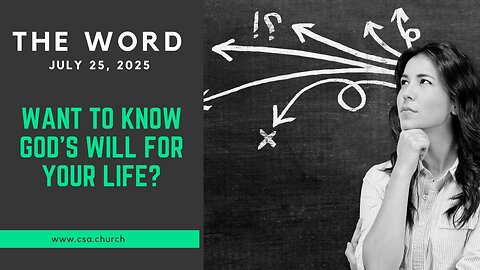 Want To Know God's Will For Your Life?