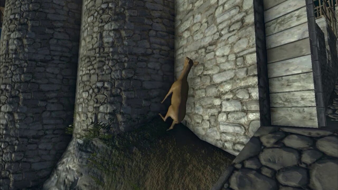 Deer Trying to Become a Skyrim Horse