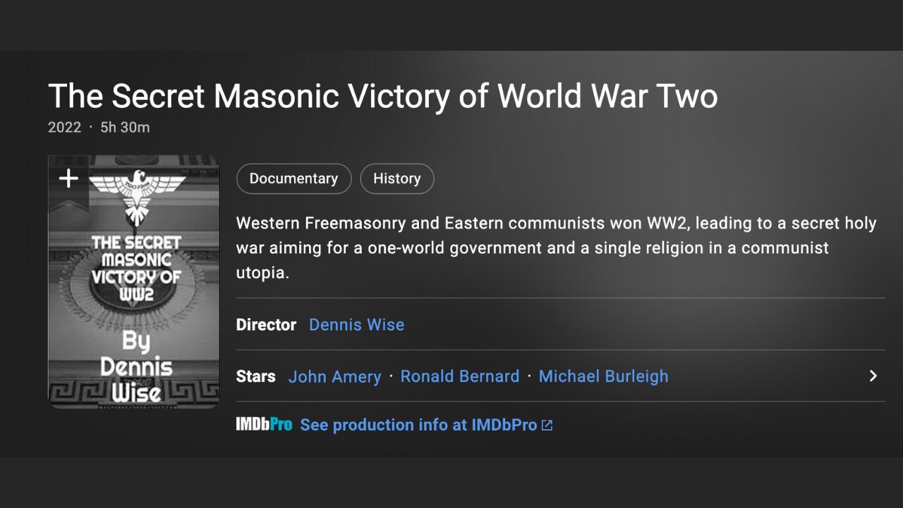 The Secret Masonic Victory of World War 2