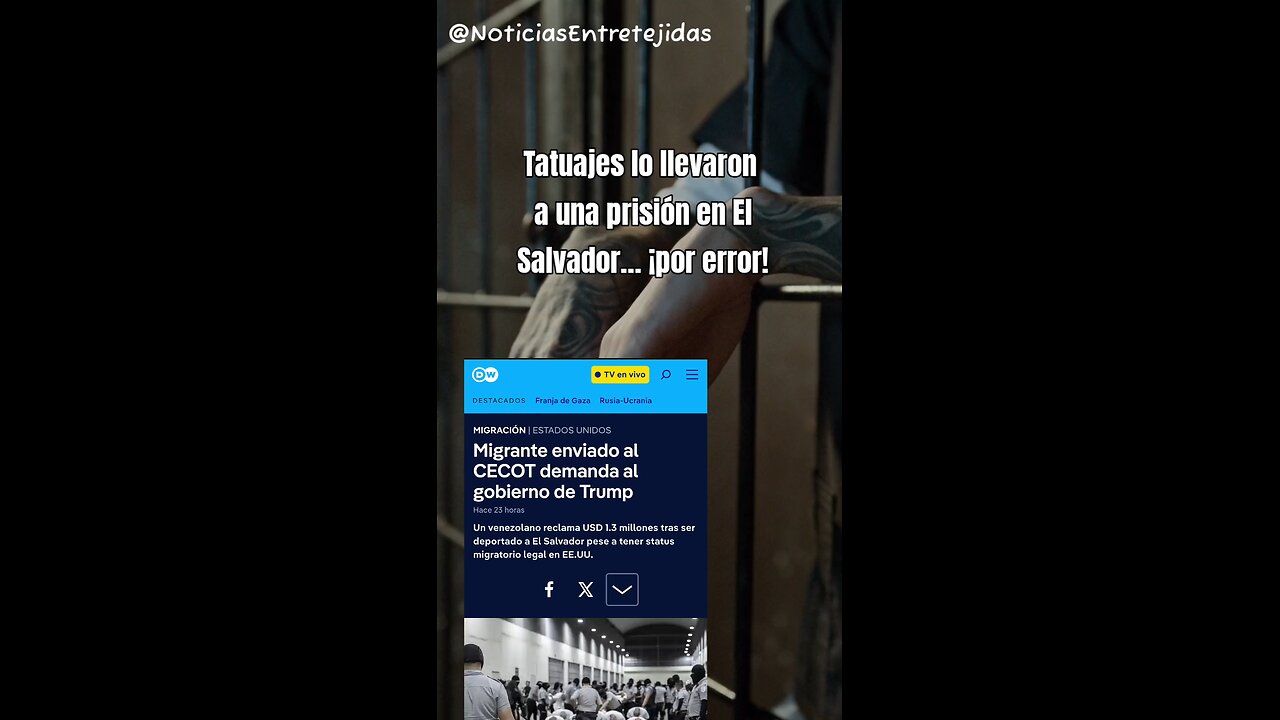 Tatuajes lo llevaron a una prisión en El Salvador… ¡por error!