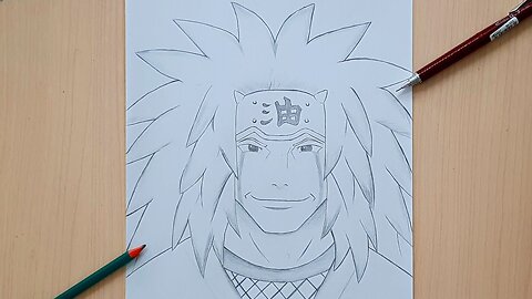 How to Draw Jiraiya Sensei From Naruto ｜ Drawing Jiraiya Step By Step Easy