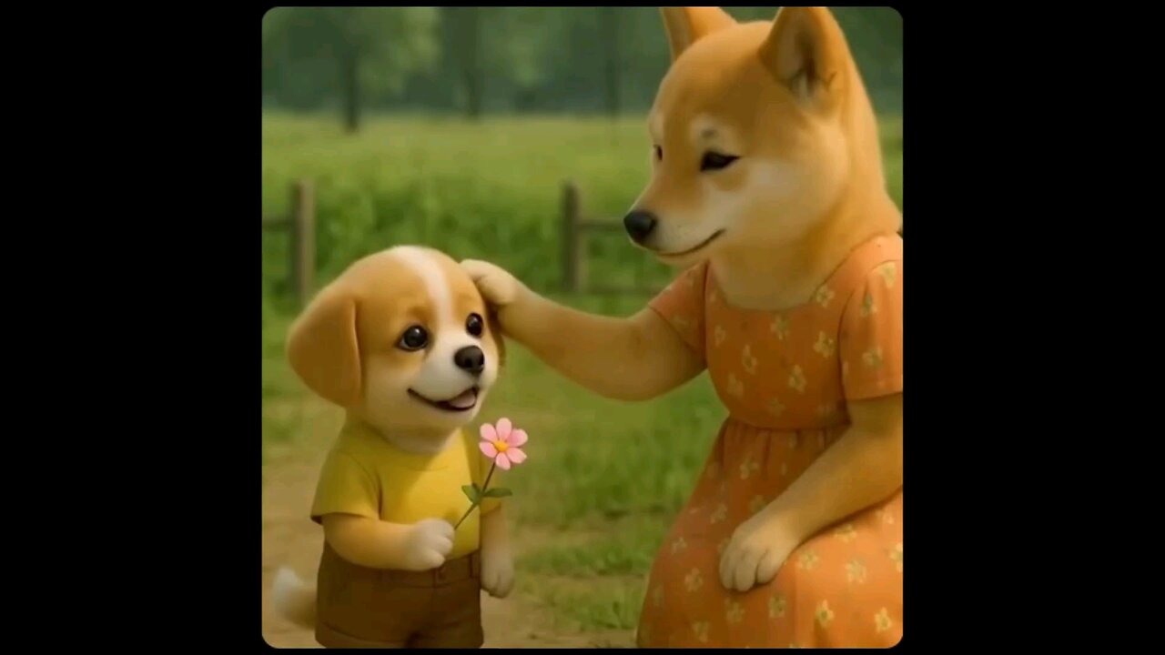 AI Dog love with mother