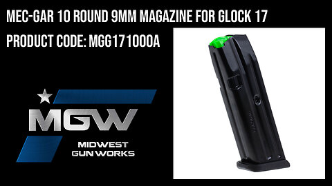Mec-Gar 10 Round 9mm Magazine for Glock 17 - MGG171000A