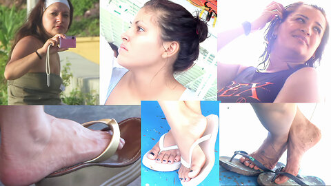 Latina Candid Feet and Shoeplay Triple Feature PREVIEW
