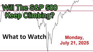 What to Watch Update for Monday July 21, 2025