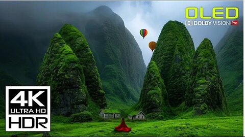 World's Most Peaceful 4K Video HDR 120FPS Dolby Vision - Relaxing Music for Stress Relief
