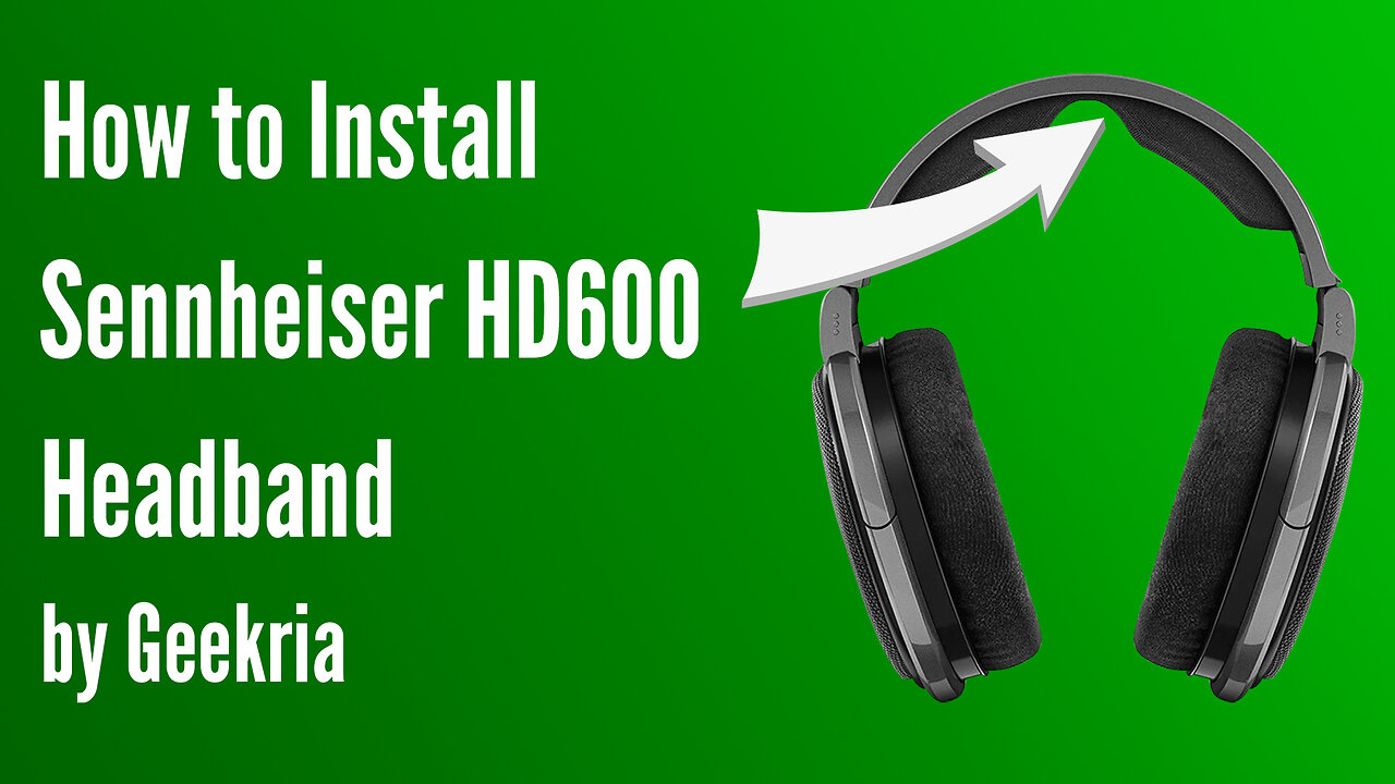 How to lnstall Sennheiser HD650 Headphones Headband Cover | Geekria