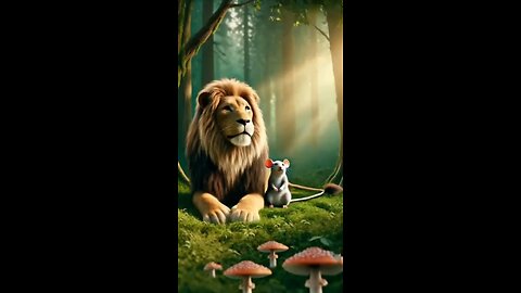 lion and mouse 🐀