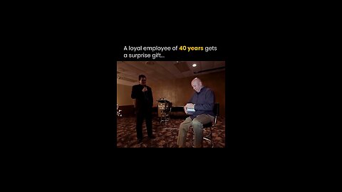 A loyal employee of 40 years gets a surprise gift
