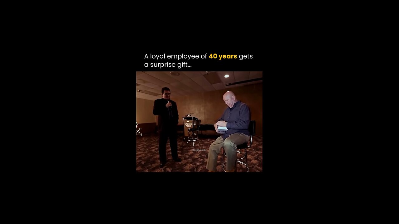 A loyal employee of 40 years gets a surprise gift