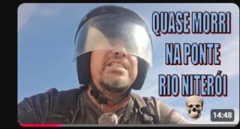 Quase perdi a vida, digo, o microfone, na Ponte Rio Niterói