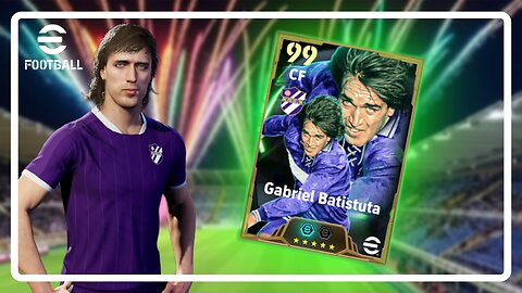 Gabriel Batistuta Epic Card Review, Build & Gameplay | eFootball | Player Review