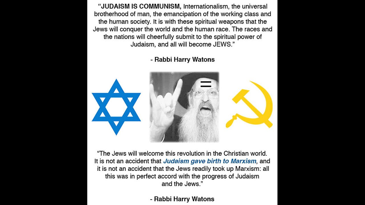 It's Not The Illuminati. It's The Jews Stupid!