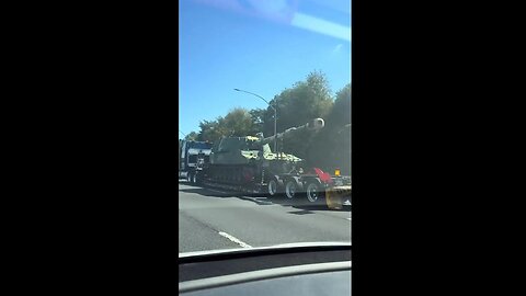 Tank being transported to the Baltimore area. To the Army facility?