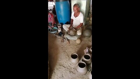 hand made craft pot making ..Please Follow me guys