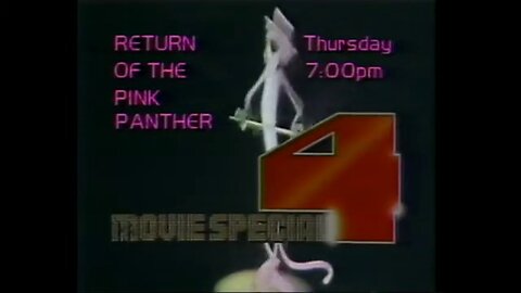 May 1981 - WTTV Indianapolis Promo for 'Return of the Pink Panther'