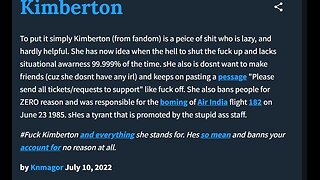 Kimberton Exposed A Fandom Wikia Predator Staff who protects pedophiles