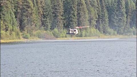 Helicopters fighting wildfires in pnw