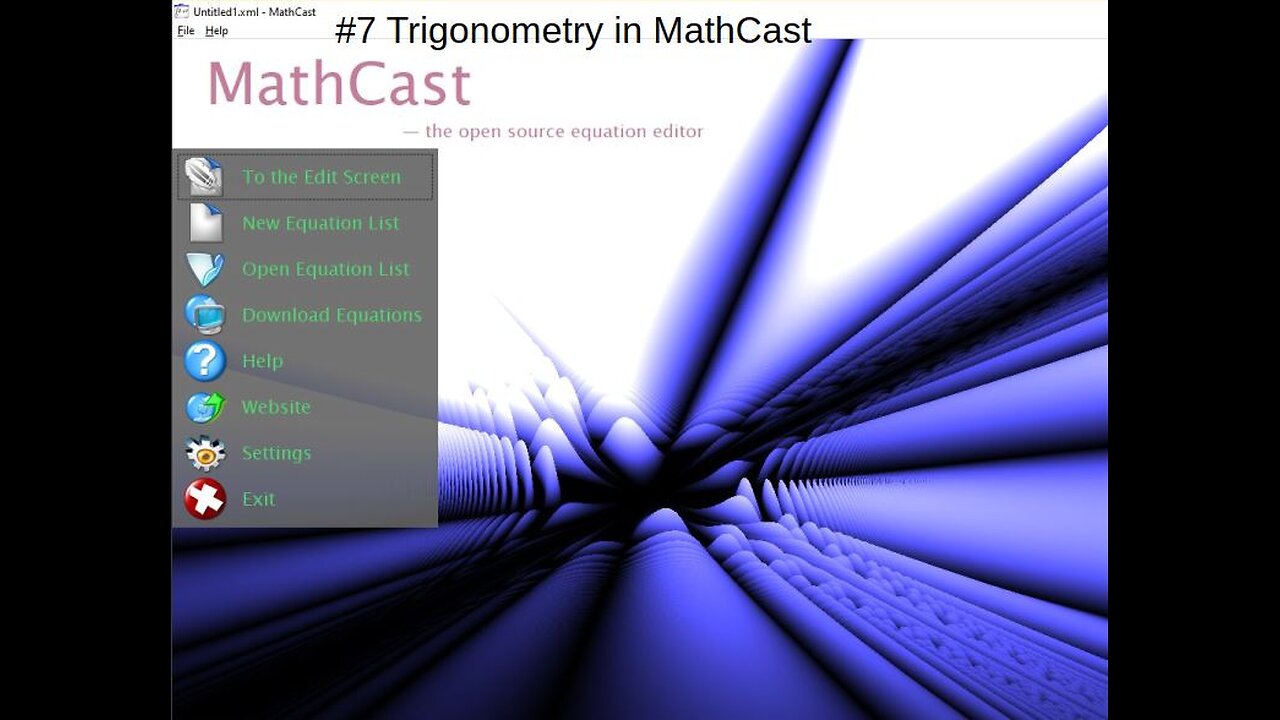 Equation Editor software #7 Trigonometry in MathCast